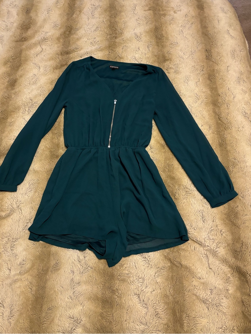 Express XS Green Romper - NWOT